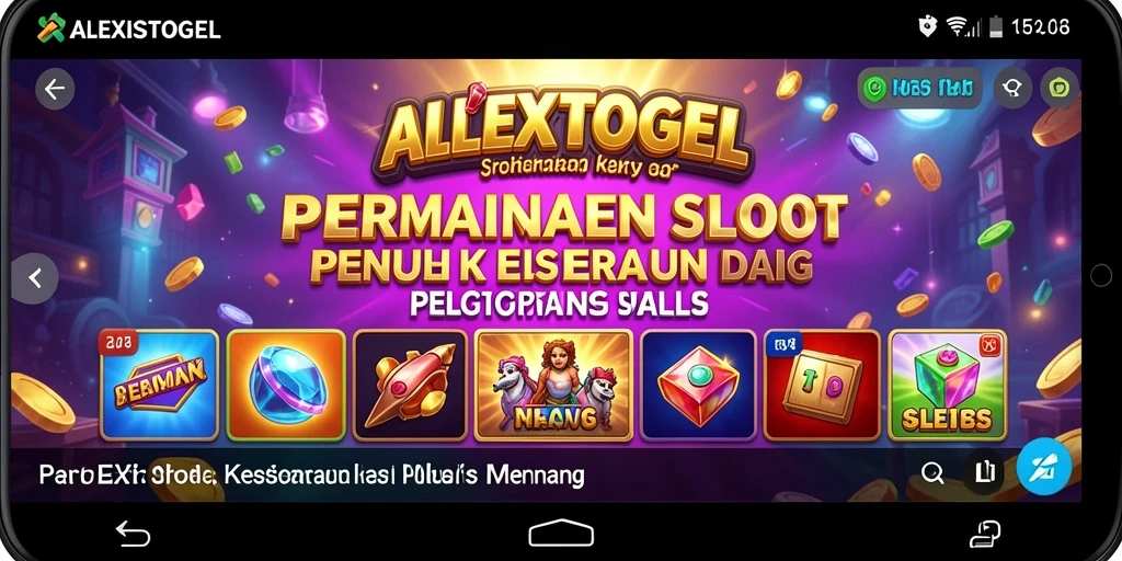 Tampilan menarik dari gameplay ALEXISTOGEL saat memutar gulungan slot.