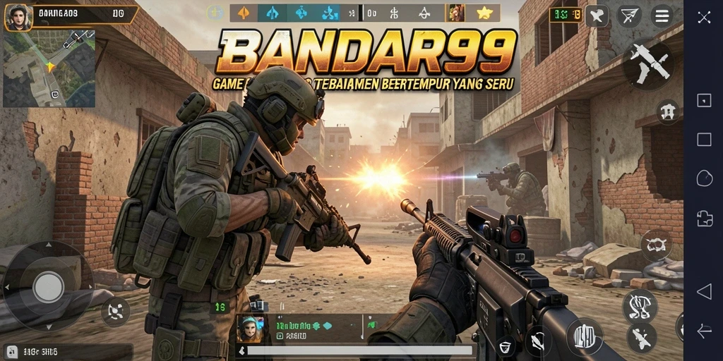 Gameplay intens BANDAR99 dengan pertempuran FPS yang menegangkan.