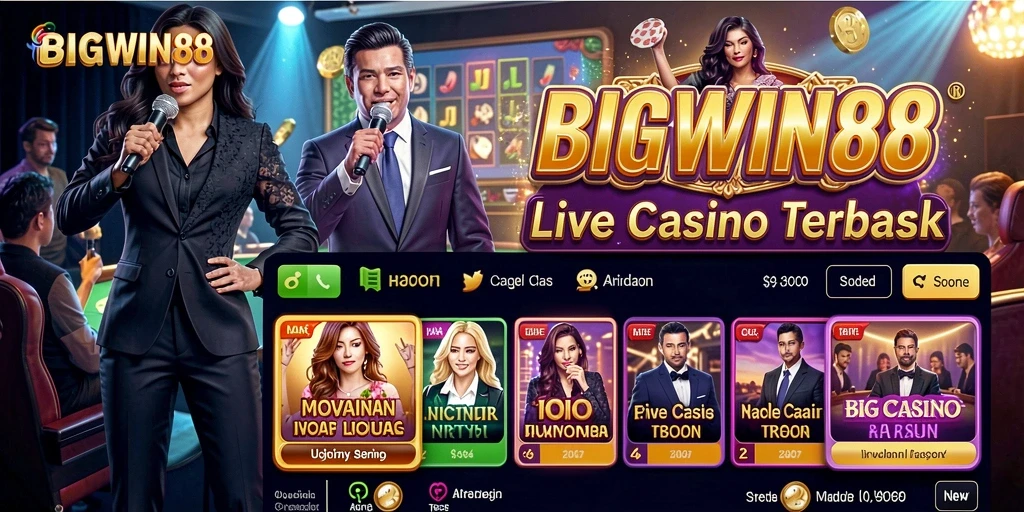 Tampilan menarik dari gameplay Live Casino BIGWIN88.