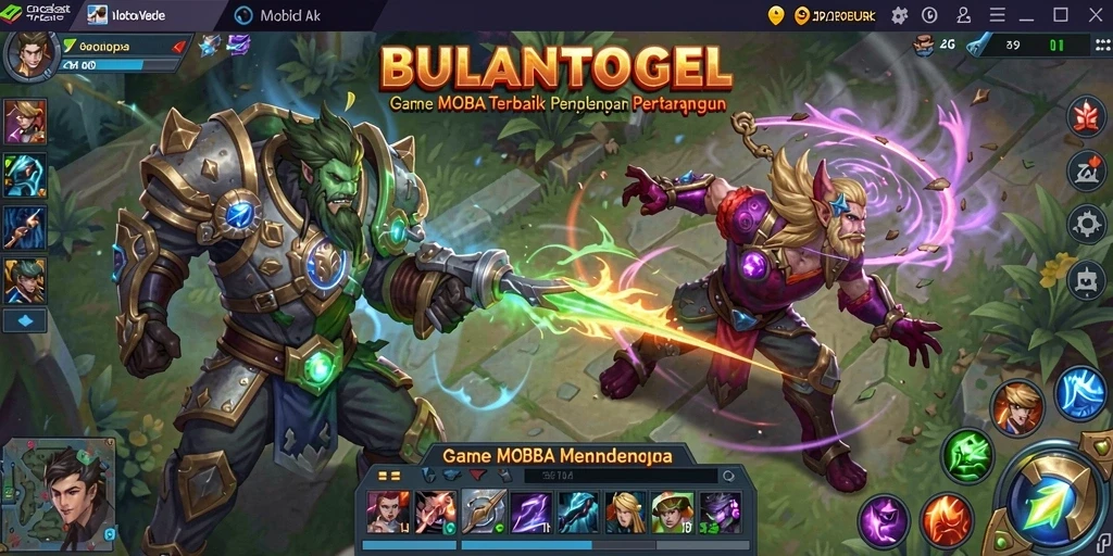 Tampilan mendebarkan saat bertarung dalam BULANTOGEL.