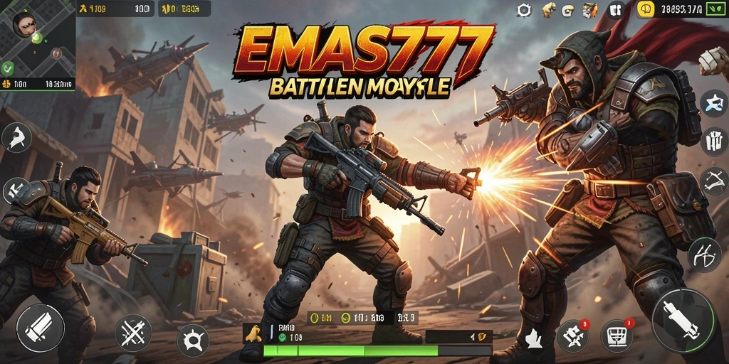 Gameplay seru dalam pertarungan Battle Royale EMAS777.