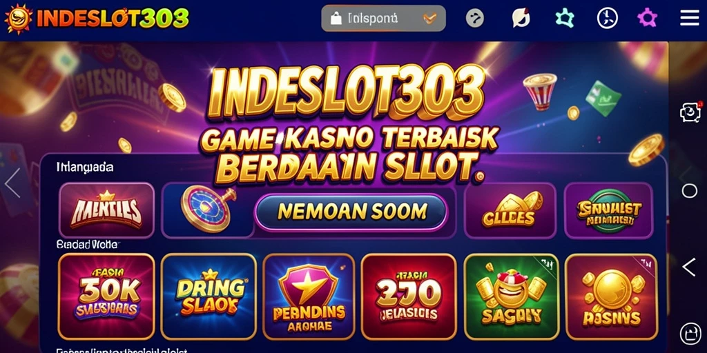 Tampilan gameplay utama INDESLOT303 yang mendebarkan.