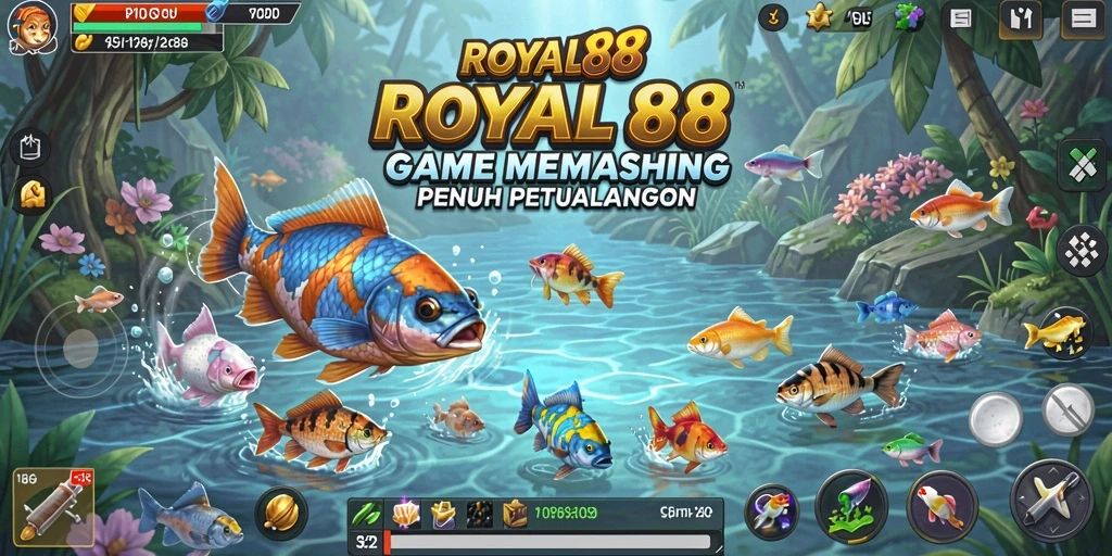 Tampilan gameplay <strong>ROYAL88</strong> yang fantastis saat memancing.