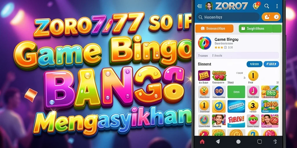 Gameplay seru Bingo di ZORO77 yang penuh warna.